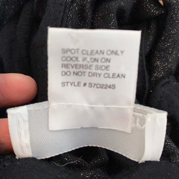 ❤️ Symmetry Black Gold Shimmer Dress. NWOT - Picture 5 of 8